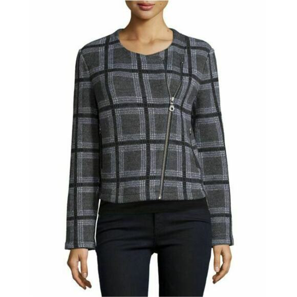 Joie plaid wool jacket M winter jacket workwear office business casual office - Picture 1 of 11